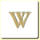Wachsbuchstabe - W - Gold 8 mm 1 Stck