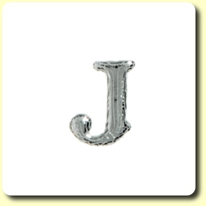 Wachsbuchstabe - J - Silber 8 mm 1 Stück