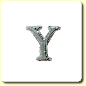 Wachsbuchstabe - Y - Silber 8 mm 1 Stück