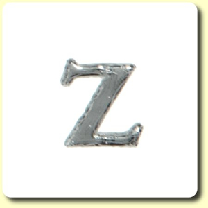 Wachsbuchstabe - Z - Silber 8 mm 1 Stück