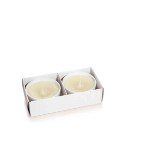 Duftkerzen Vanilleduft in Keramikschale 2er Set 50 x 80 mm - Geschenkset