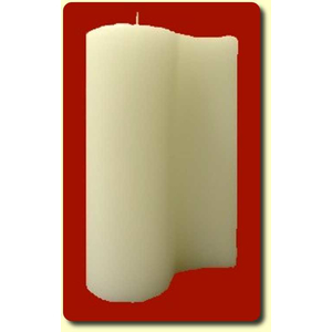 Kerzenrohling Yin oder Yang elfenbein 150 x 110 x 65 mm