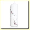 Kerze Silberne Hochzeit mit Namen & Datum 220 x 70 mm